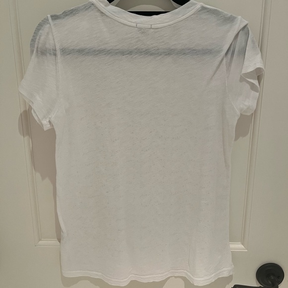 J crew eyelet tee shirt white xs - Picture 2 of 3
